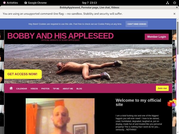 Bobbyappleseed.modelcentro.com Canadian Dollars
