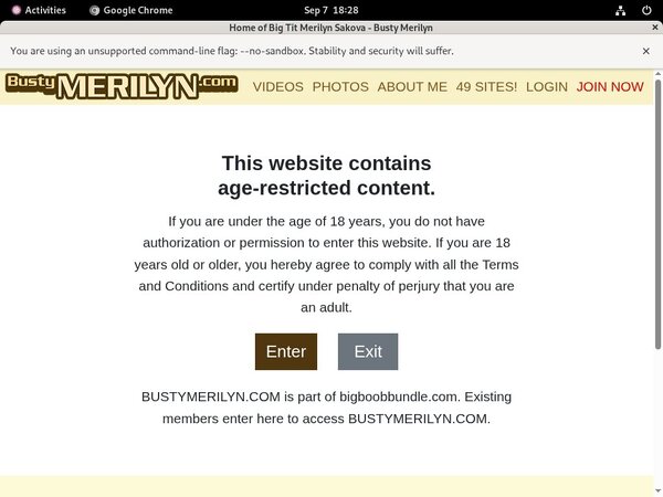 Bustymerilyn.com With JCB Card