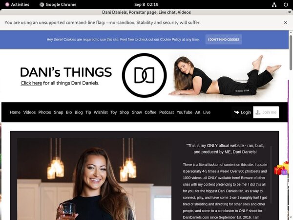 Danidaniels.com Gay Sex