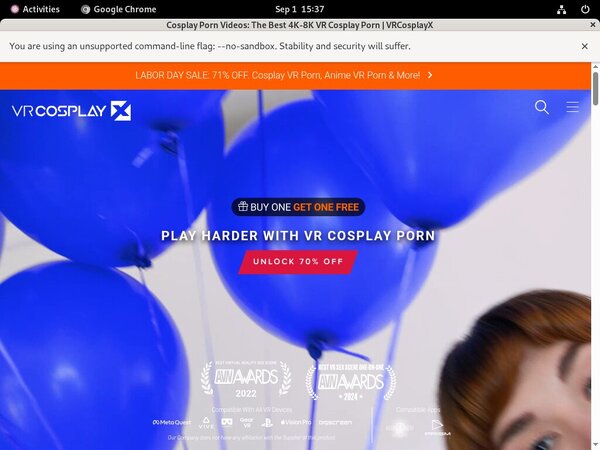 Discount For VR Cosplay X