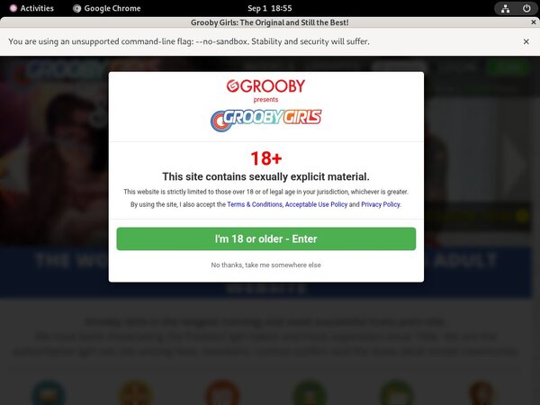 Free Account To Groobygirls.com