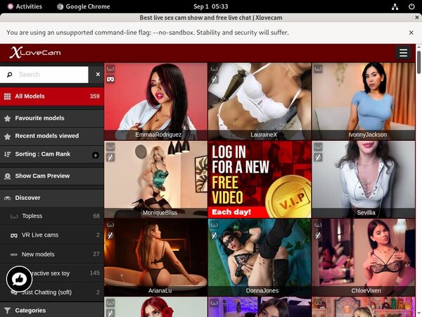 Free Account Xlovecam.com Offer