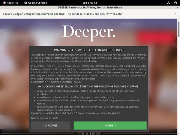 Free Deeper Membership Account