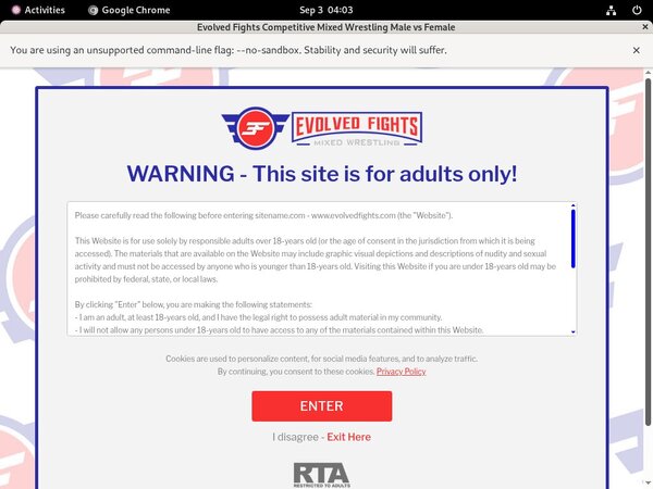 Free Evolvedfights.com Membership Discount