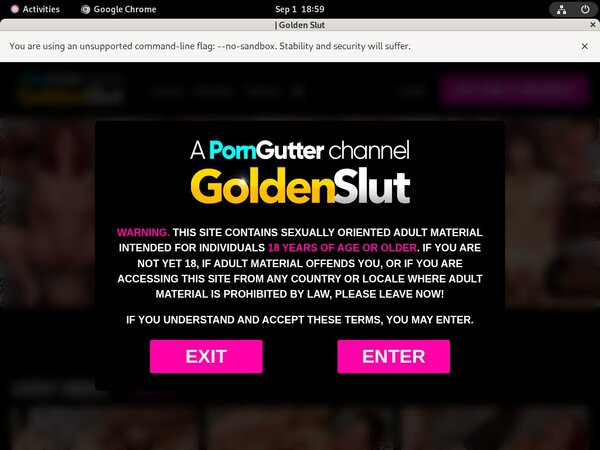 Golden Slut Sign