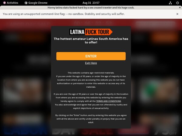 Latina Fuck Tour Vendo Page
