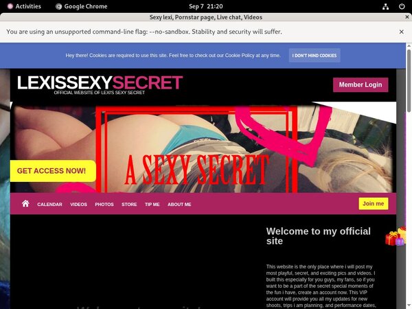 Lexissexysecret.modelcentro.com Join With Phone