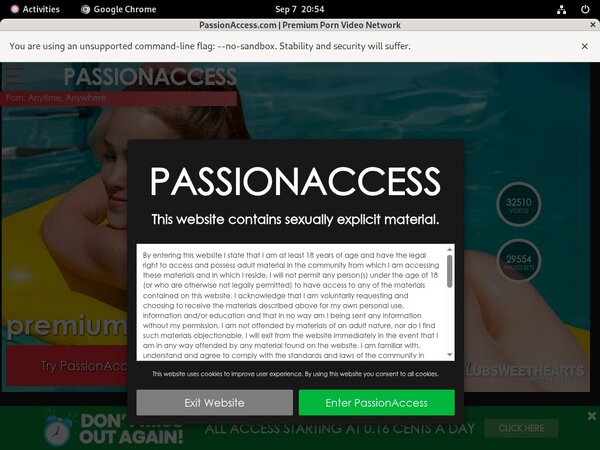 Passion Access Account Membership