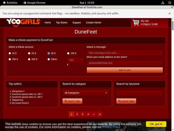 Paypal Dunefeet Sign Up