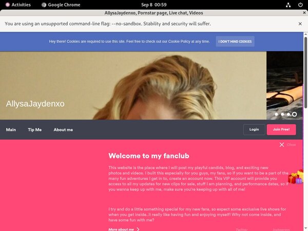 Porno Allysajaydenxo.modelcentro.com