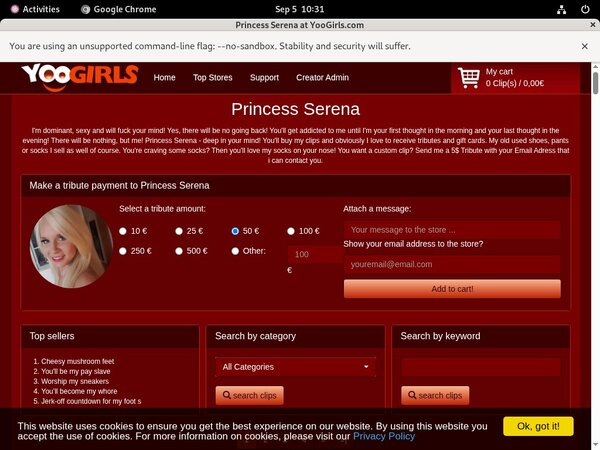 Special PrincessSerena Trial