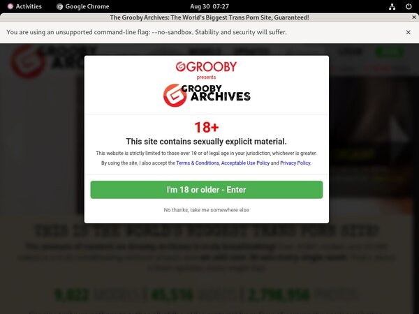 The Grooby Archives Signup Form