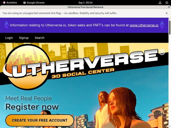 Utherverse Active Accounts