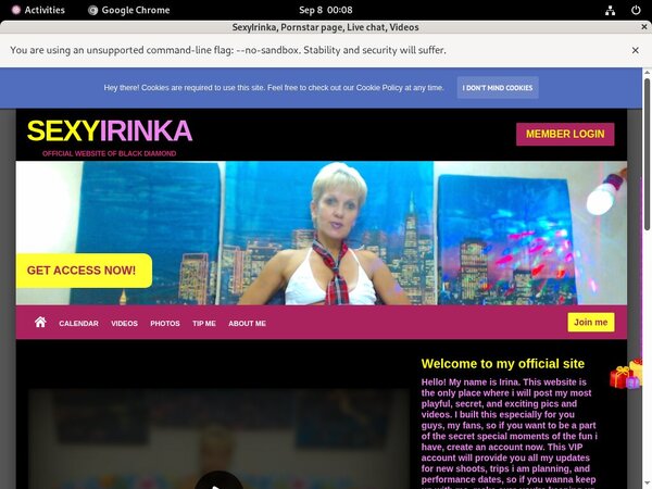 Valid SexyIrinka Passwords