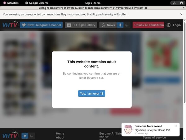 Voyeur-house.tv Password Login