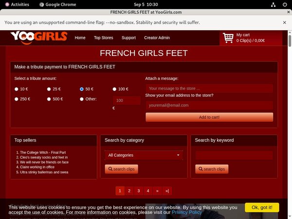 Free FRENCH GIRLS FEET Account Logins